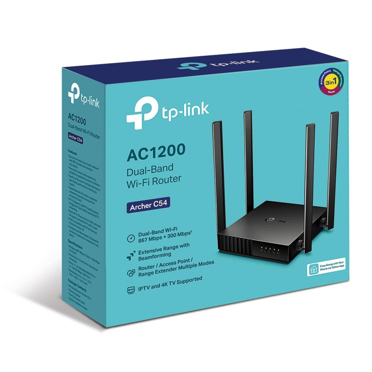 TP-Link Archer AC1200 C54 Wi-Fi Dual Band Router TP-Link Archer AC1200 C54 Wi-Fi Dual Band Router